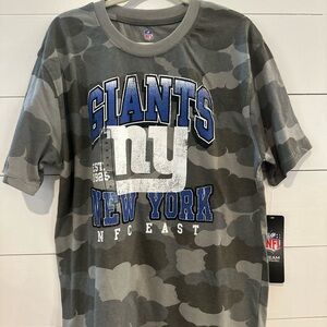 NFL Giants Camouflage Tee - Gray and Blue